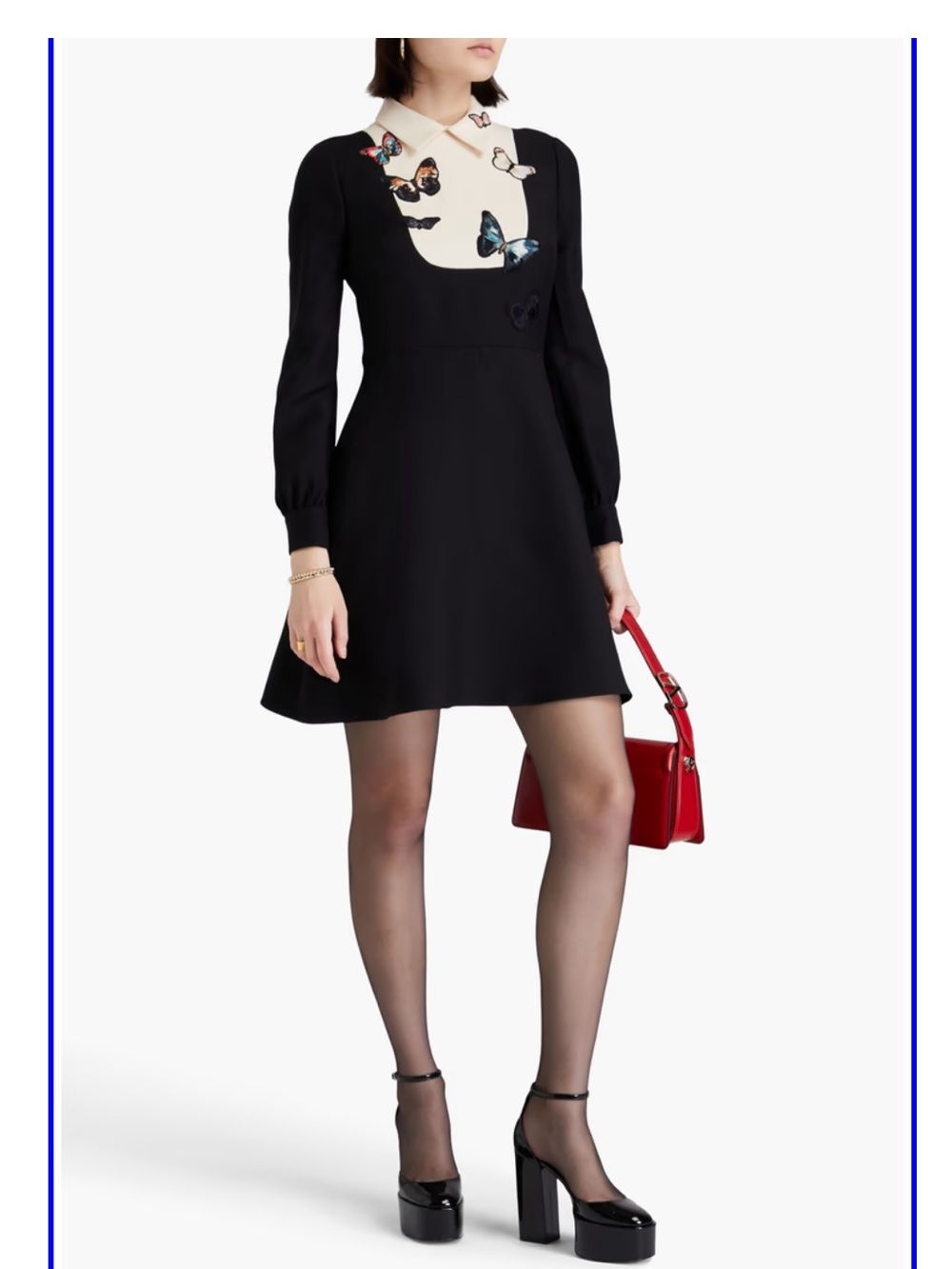 Valentino Garavani butterfly wool blend dress - Picture 4 of 4